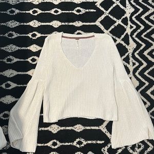 Free People Flowy Cream Sweater